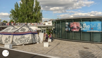 Tente tibétaine, installée au NoMad Festival de Cergy Pontoise